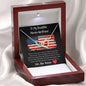 To My Beautiful Marine Girlfriend - Wherever The Journey Takes Us - Interlocking Hearts Necklace