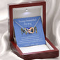 To My Beautiful Army Mom - Interlocking Hearts Necklace