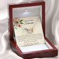 An Meine Kleine Schwester Von Schwester - Denke Immer Daran - Interlocking Hearts Necklace