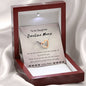 To My Daughter - No One Else - Interlocking Hearts Necklace