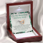 To My Beautiful Military Mom - No Matter - Interlocking Hearts Necklace