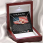 To My Army Mom - I Love You Mom - Interlocking Hearts Necklace