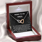 Mama To An Angel - You Are Never Alone - Interlocking Hearts Necklace