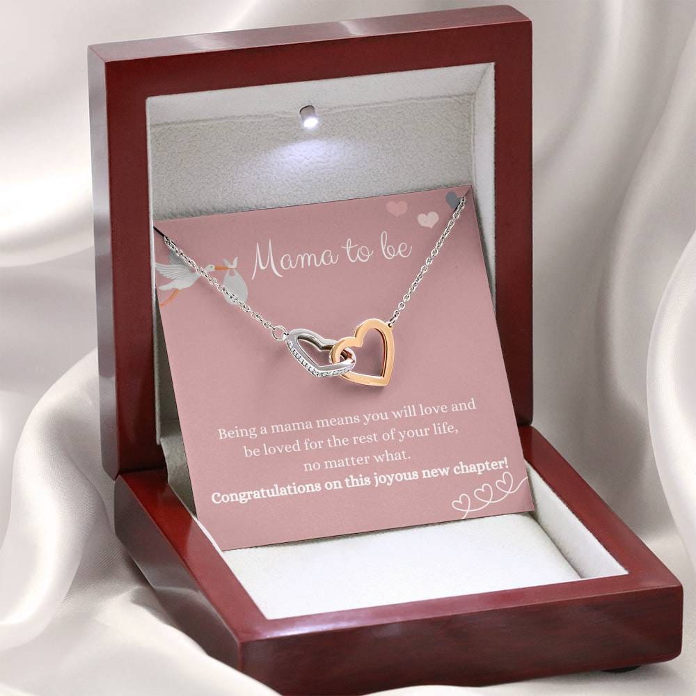 Mama To Be - Being A Mama - Interlocking Heart Necklace