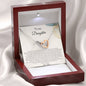 To My Daughter - I Will Carry You Always - Interlocking Hearts Necklace