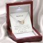 Bestie - Interlocking Hearts Necklace - Friend Gift
