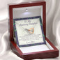 To My Amazing Daughter - If They Whisper To You - Interlocking Hearts Necklace
