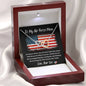To My Air Force Mom - No Matter - Interlocking Hearts Necklace