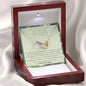 To The Best Army Mom In The World - You Used To Be - Interlocking Hearts Necklace