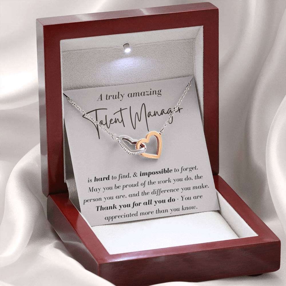 A Truly Amazing Talent Manager - Interlocking Hearts Necklace