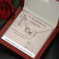 To My Gorgeous Daughter - Whenever You Feel Overwhelmed - Interlocking Hearts Necklace