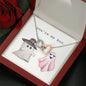 You're My Boo - Interlocking Hearts Necklace
