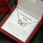 To My Beautiful Wife - You're Not Just - Interlocking Hearts Necklace