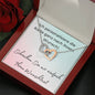 Personalisierte Karte - Interlocking Hearts Necklace