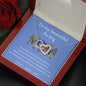 To My Beautiful Army Mom - Interlocking Hearts Necklace
