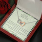 To My Beautiful Army Wife - If I Could - Interlocking Hearts Necklace