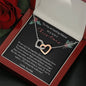 To My Amazing Niece - Merry Christmas - Interlocking Hearts Necklace