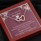 To An Amazing New Mom - The Littlest Feet - Interlocking Hearts Necklace