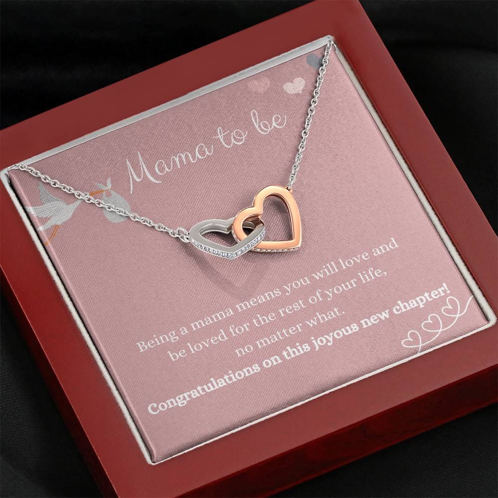 Mama To Be - Being A Mama - Interlocking Heart Necklace