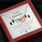 To My Mommy - I May Just Be - Interlocking Hearts Necklace