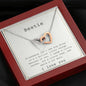 Bestie - Interlocking Hearts Necklace - Friend Gift