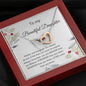 To My Beautiful Daughter - Love Mum - Interlocking Hearts Necklace