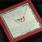 To The Best Army Mom In The World - You Used To Be - Interlocking Hearts Necklace