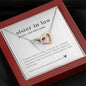 Sister In Law Definition Necklace - Interlocking Hearts Necklace