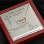 To My Gorgeous Daughter - Whenever You Feel Overwhelmed - Interlocking Hearts Necklace