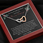 To My Amazing Niece - Merry Christmas - Interlocking Hearts Necklace