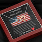 To My Beautiful Marine Girlfriend - Wherever The Journey Takes Us - Interlocking Hearts Necklace