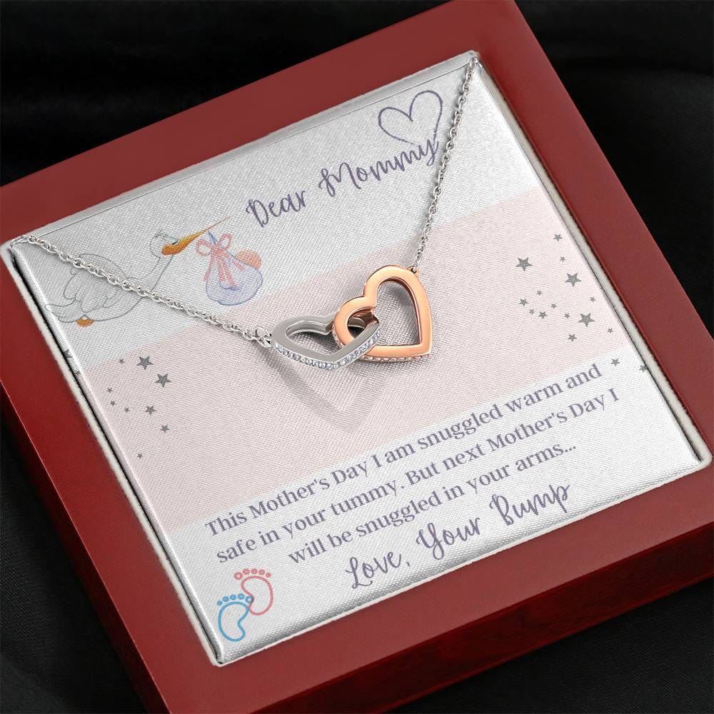 Dear Mommy - Mother's Day - Interlocking Hearts Necklace