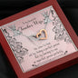 To My Beautiful Teacher Wife - We Come To Love - Interlocking Hearts Necklace
