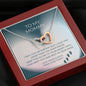 To My Mommy - I May Just Be - Interlocking Hearts Necklace