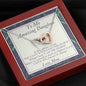 To My Amazing Daughter - If They Whisper To You - Interlocking Hearts Necklace