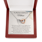 To My Son's Girlfriend - The First Time - Interlocking Hearts Necklace