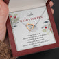 Frohe Weihnachten - Denke Immer Daran - Interlocking Hearts Necklace