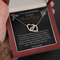 To My Amazing Niece - Merry Christmas - Interlocking Hearts Necklace