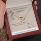 To My Gorgeous Daughter - Whenever You Feel Overwhelmed - Interlocking Hearts Necklace
