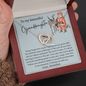 To My Beautiful Granddaughter - Never Forget - Interlocking Hearts Necklace