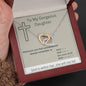 To My Gorgeous Daughter - Whenever You Feel Overwhelmed - Interlocking Hearts Necklace