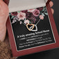 A Truly Amazing School Nurse - Interlocking Hearts Necklace