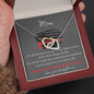 Thank You For Walking This Line With Me - Interlocking Hearts Necklace