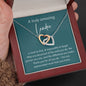To An Amazing Leader - Interlocking Hearts Necklace