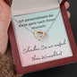 Personalisierte Karte - Interlocking Hearts Necklace