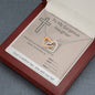 To My Gorgeous Daughter - Whenever You Feel Overwhelmed - Interlocking Hearts Necklace