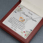 To My Beautiful Daughter - Love Mum - Interlocking Hearts Necklace