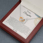 To My Daughter - I Will Carry You Always - Interlocking Hearts Necklace
