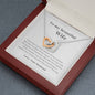 To My Beautiful Wife - You're Not Just - Interlocking Hearts Necklace