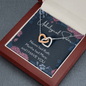 Unbiological Sister - Interlocking Hearts Necklace